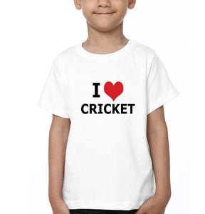 Love Cricket Half Sleeves T-Shirt for Boys and Kids-KidsFashionVilla