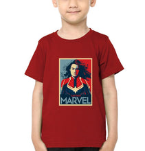 Load image into Gallery viewer, Captain Marvel Superhero Half Sleeves T-Shirt for Boy-KidsFashionVilla
