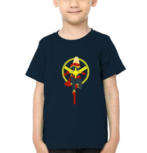 Load image into Gallery viewer, Captain Marvel Logo Half Sleeves T-Shirt for Boy-KidsFashionVilla
