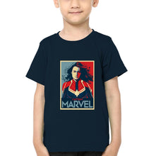 Load image into Gallery viewer, Captain Marvel Superhero Half Sleeves T-Shirt for Boy-KidsFashionVilla
