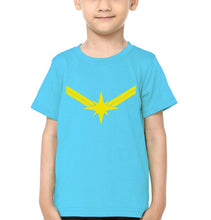 Load image into Gallery viewer, Captain Marvel Logo Half Sleeves T-Shirt for Boy-KidsFashionVilla
