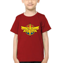 Load image into Gallery viewer, Captain Marvel Logo Half Sleeves T-Shirt for Boy-KidsFashionVilla
