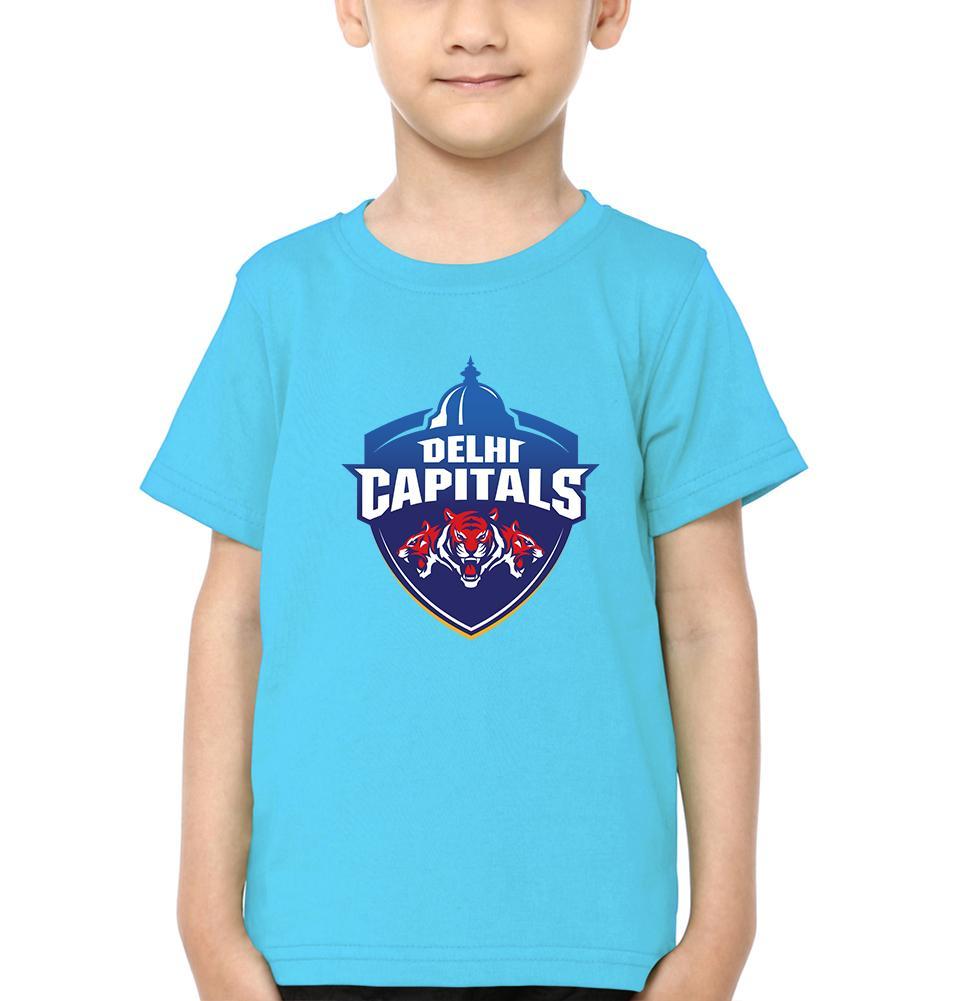 IPL DC Delhi Capitals Half Sleeves T-Shirt for Boys and Kids-KidsFashionVilla