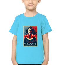 Load image into Gallery viewer, Captain Marvel Superhero Half Sleeves T-Shirt for Boy-KidsFashionVilla

