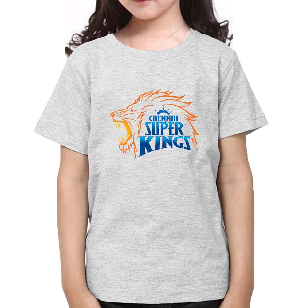 IPL CSK Chennai SuperKings Half Sleeves T-Shirt For Girls -KidsFashionVilla