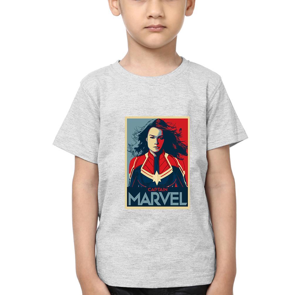 Captain Marvel Superhero Half Sleeves T-Shirt for Boy-KidsFashionVilla