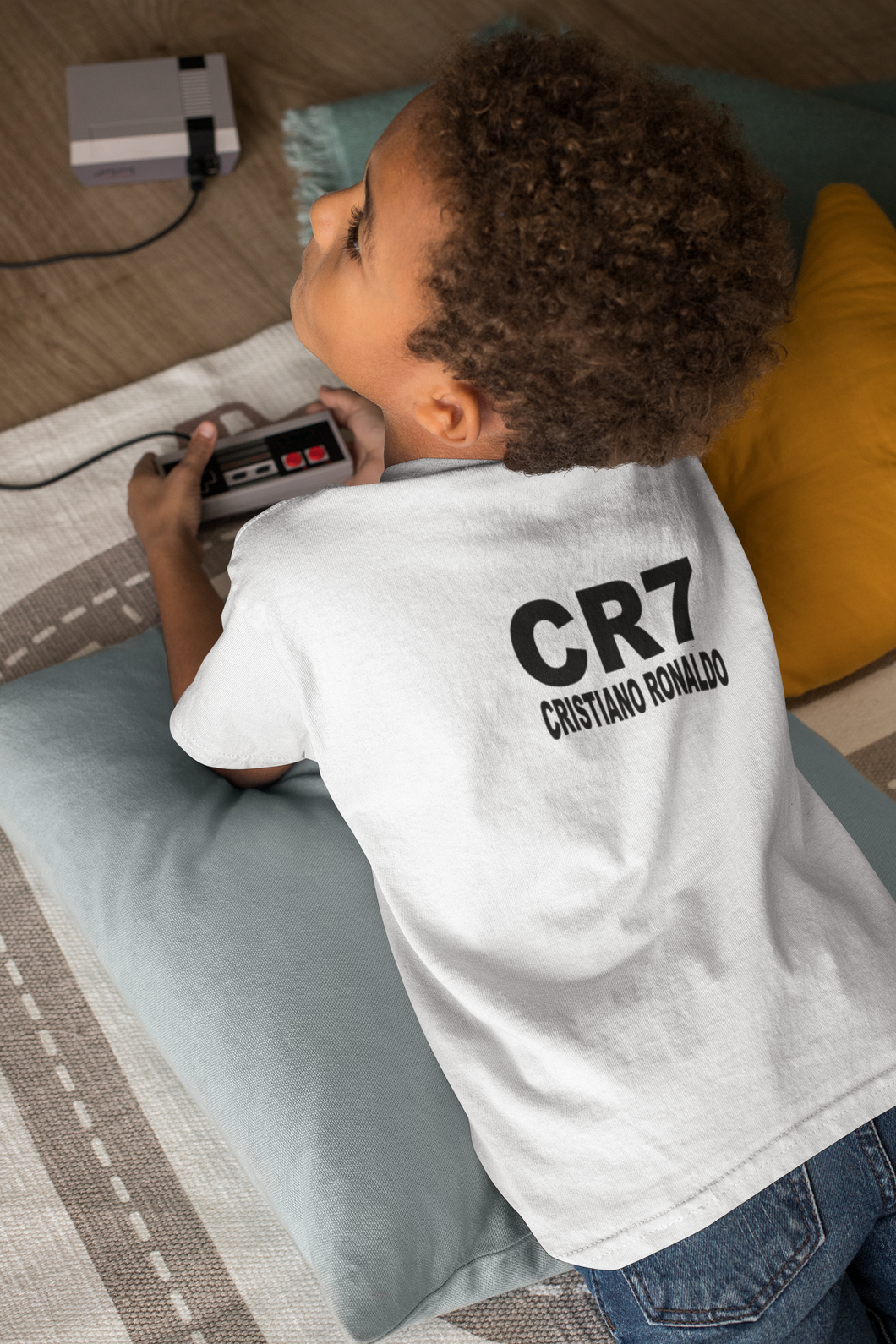 Ronaldo cr7 Half Sleeves T-Shirt for Boy-KidsFashionVilla