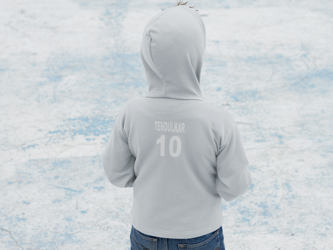Tendulkar 10 Boy Hoodies-KidsFashionVilla