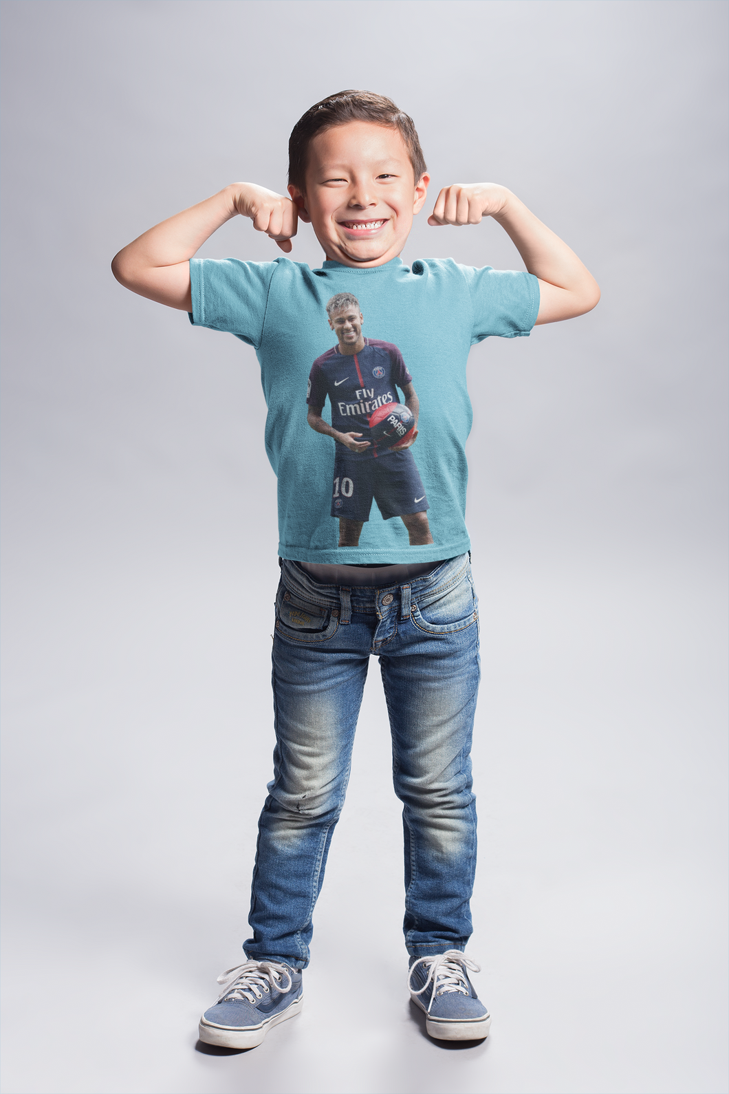 Neymar Jr Half Sleeves T-Shirt for Boy-KidsFashionVilla