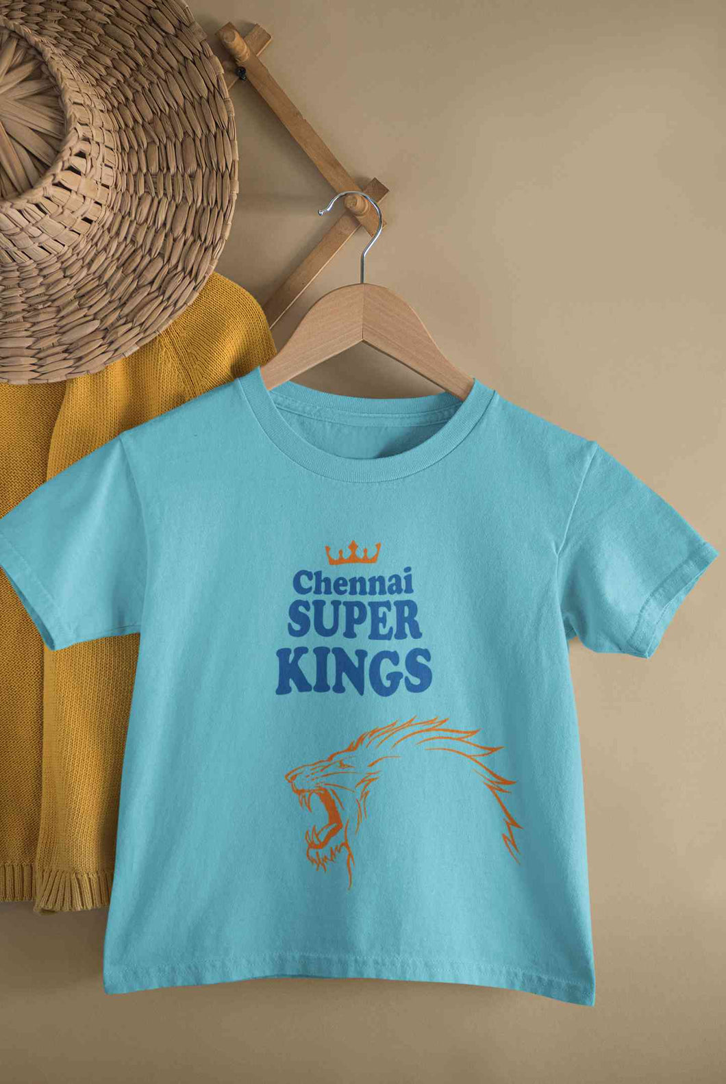 IPL CSK Chennai Super Kings Half Sleeves T-Shirt For Girls -KidsFashionVilla