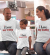 I Love Family Half Sleeves T-Shirts-KidsFashionVilla