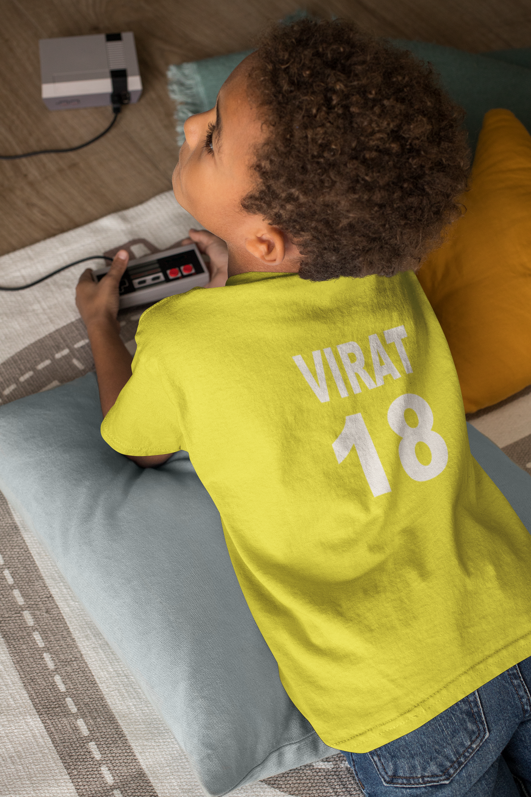 Virat 18 Half Sleeves T-Shirt for Boy-KidsFashionVilla