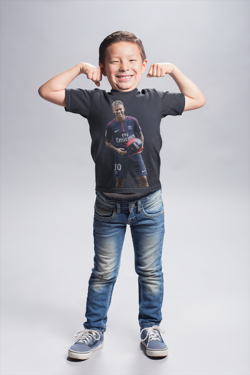 Neymar Jr Half Sleeves T-Shirt for Boy-KidsFashionVilla