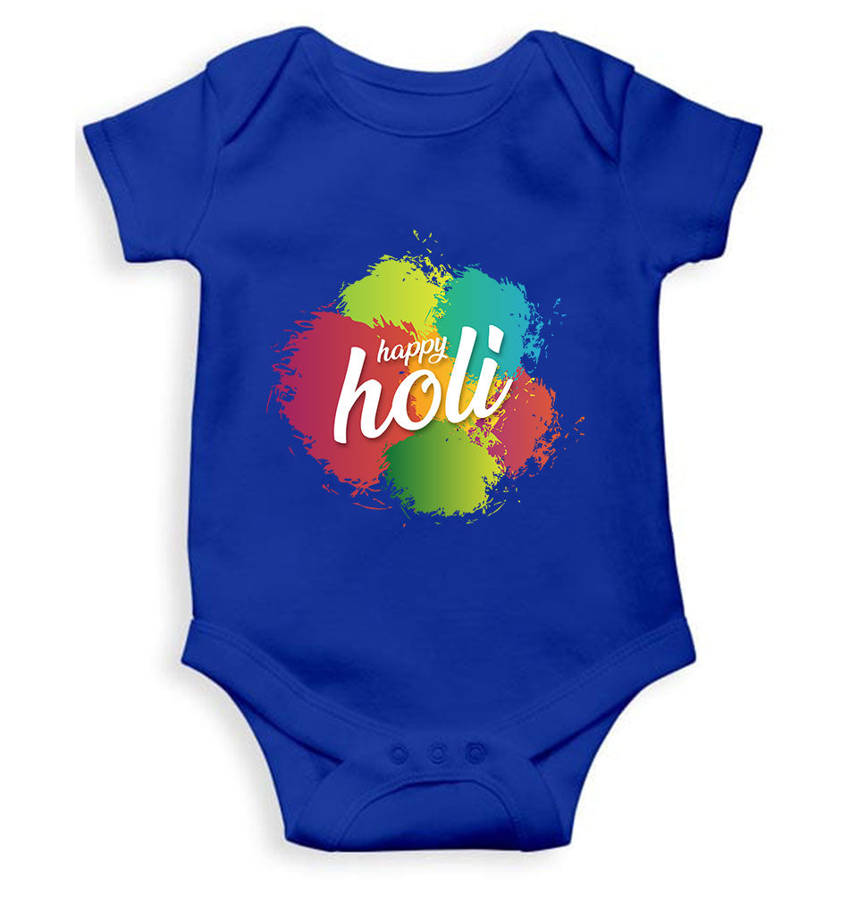 Happy Holi  Rompers for Baby Girl- KidsFashionVilla