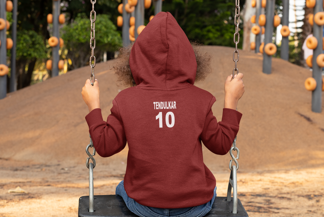 Tendulkar 10 Girl Hoodies-KidsFashionVilla