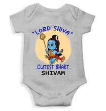 Load image into Gallery viewer, Custom Name Cutest Bhakt Mahashivratri Rompers for Baby Boy- KidsFashionVilla
