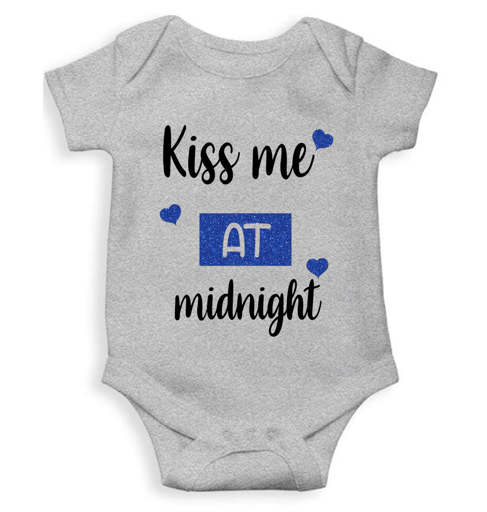 Kiss Me At Midnight Christmas Rompers for Baby Girl- KidsFashionVilla