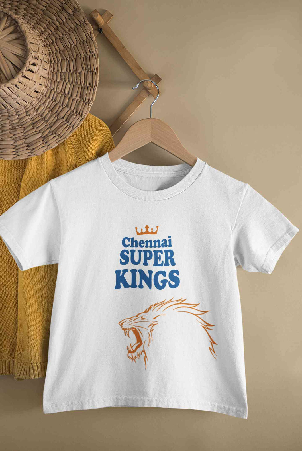 IPL CSK Chennai Super Kings Half Sleeves T-Shirt For Girls -KidsFashionVilla