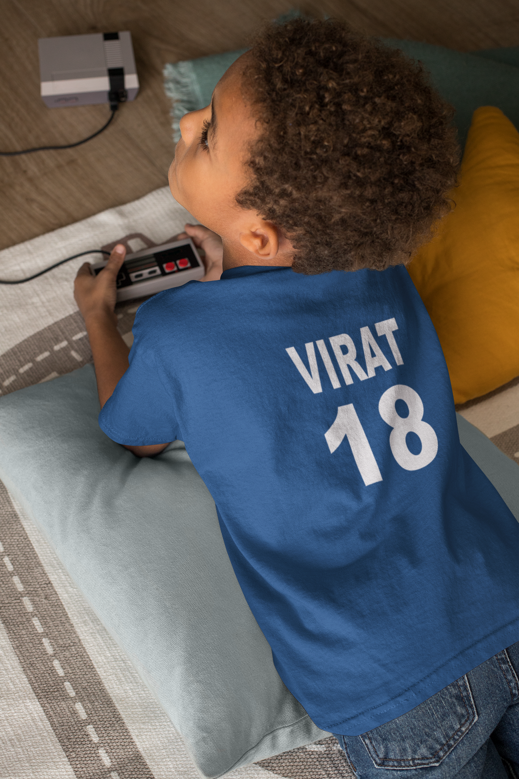 Virat 18 Half Sleeves T-Shirt for Boy-KidsFashionVilla