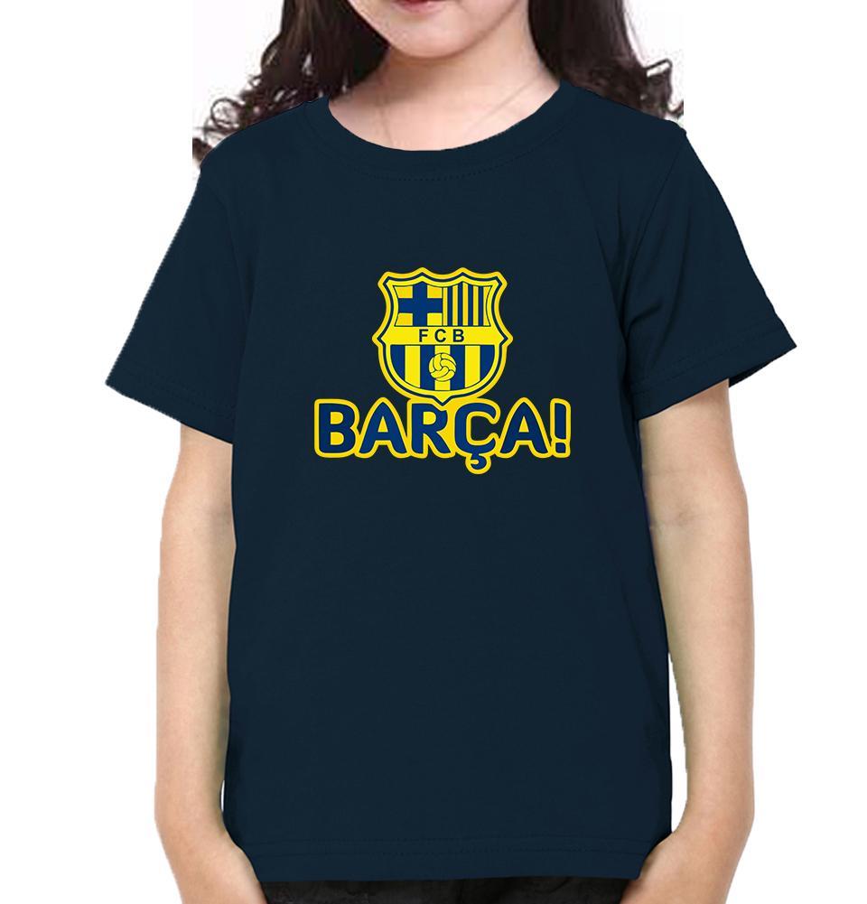 FCB Half Sleeves T-Shirt For Girls -KidsFashionVilla