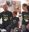 He Is Mine She Is Mine They Are Mine Family Half Sleeves T-Shirts-KidsFashionVilla