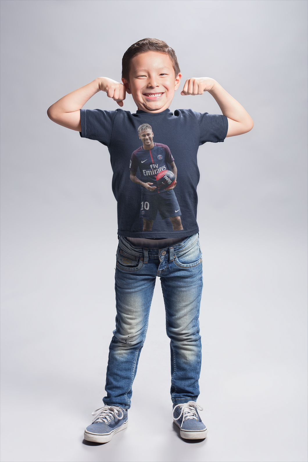 Neymar Jr Half Sleeves T-Shirt for Boy-KidsFashionVilla