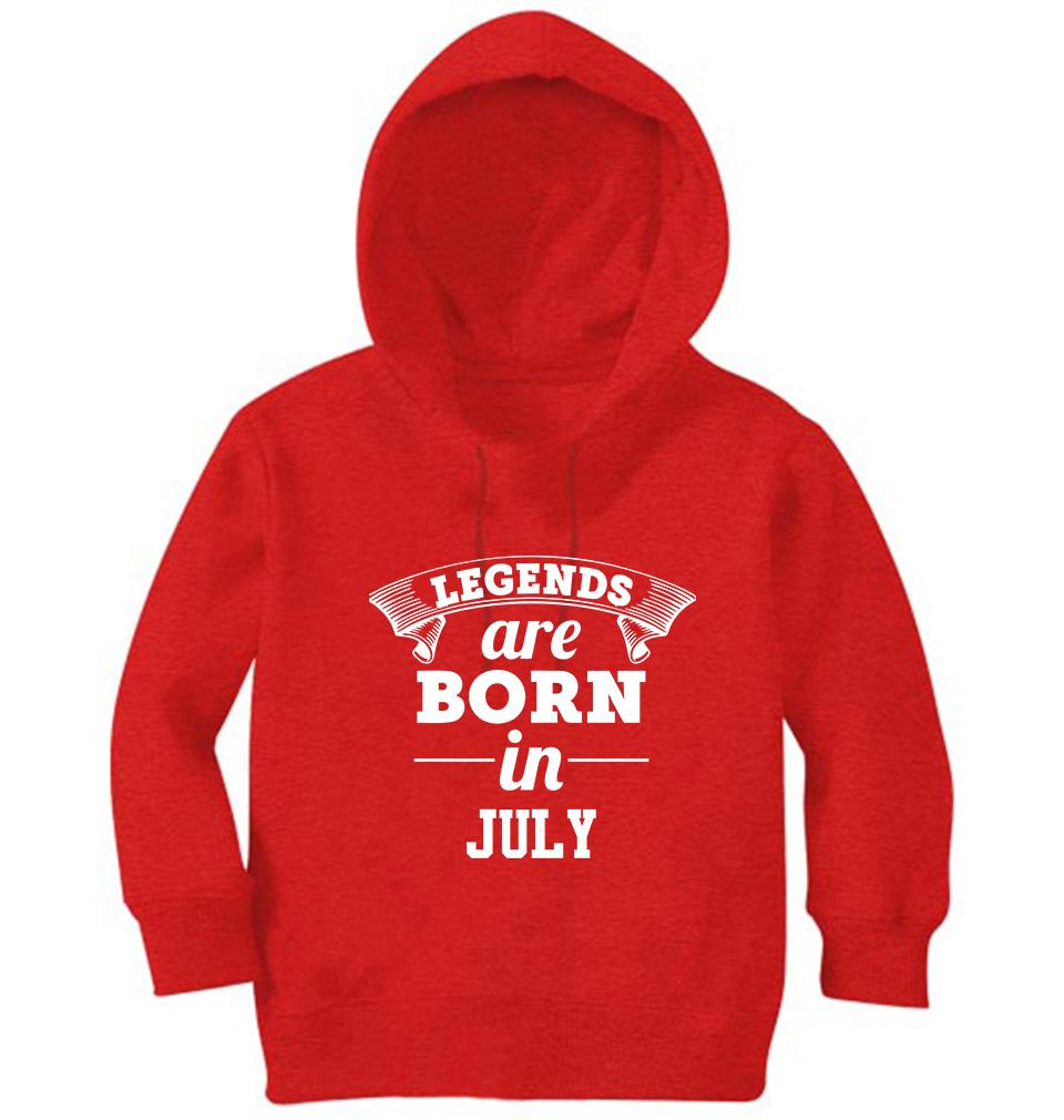 Legends are Born in July Girl Hoodies-KidsFashionVilla
