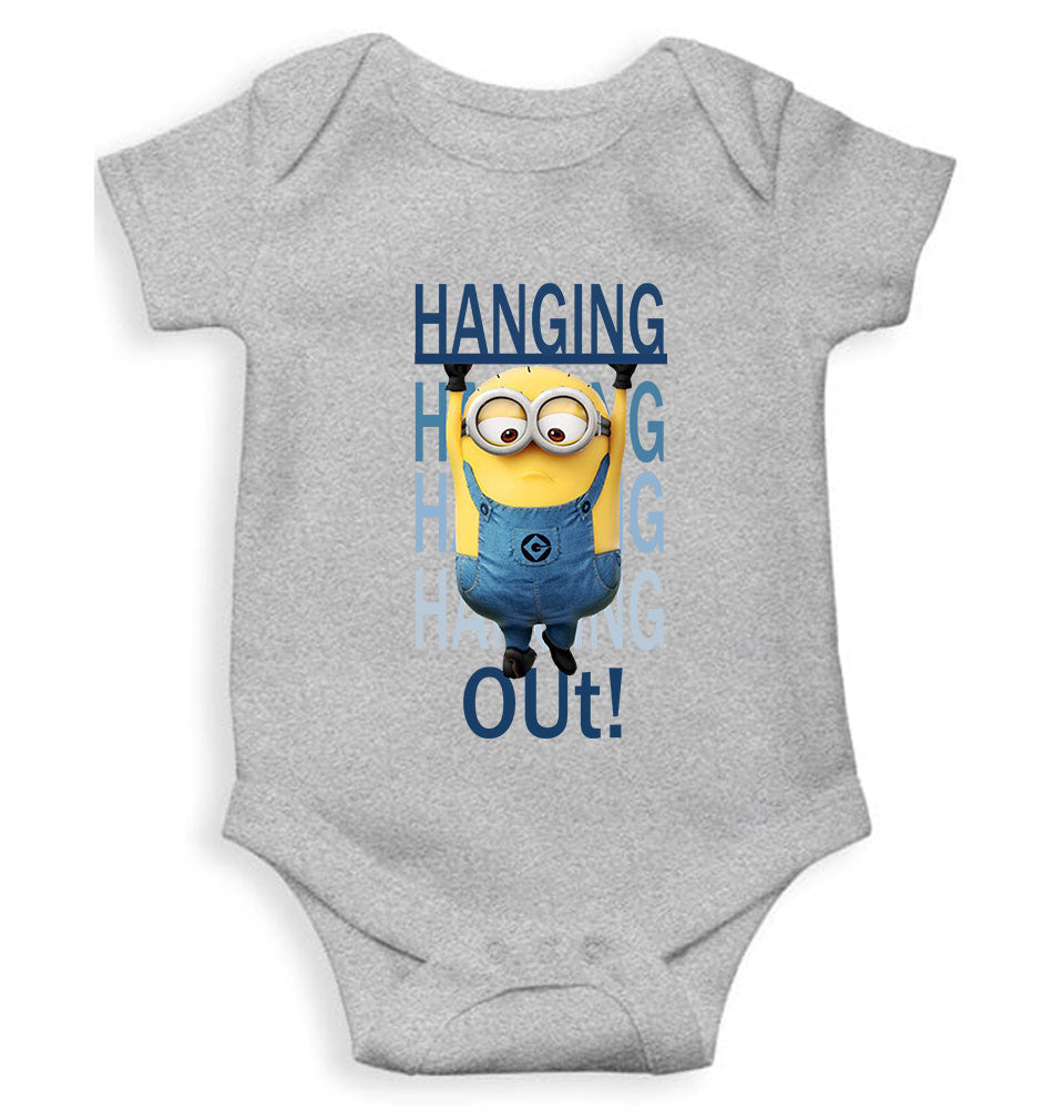 Hanging Out Minion Rompers for Baby Girl- KidsFashionVilla