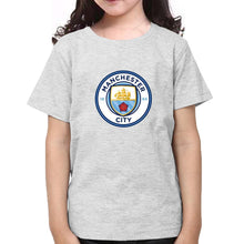 Load image into Gallery viewer, Manchester City Half Sleeves T-Shirt For Girls -KidsFashionVilla
