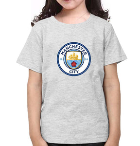 Manchester City Half Sleeves T-Shirt For Girls -KidsFashionVilla