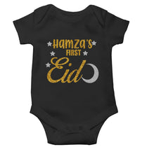 Load image into Gallery viewer, 1st Eid Custom Name Rompers for Baby Boy- KidsFashionVilla
