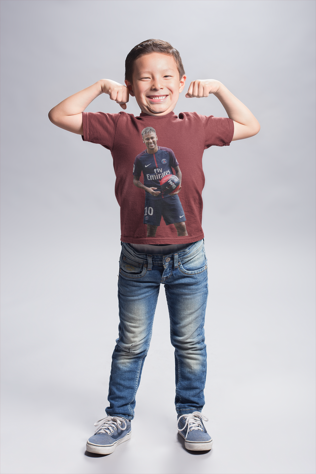 Neymar Jr Half Sleeves T-Shirt for Boy-KidsFashionVilla