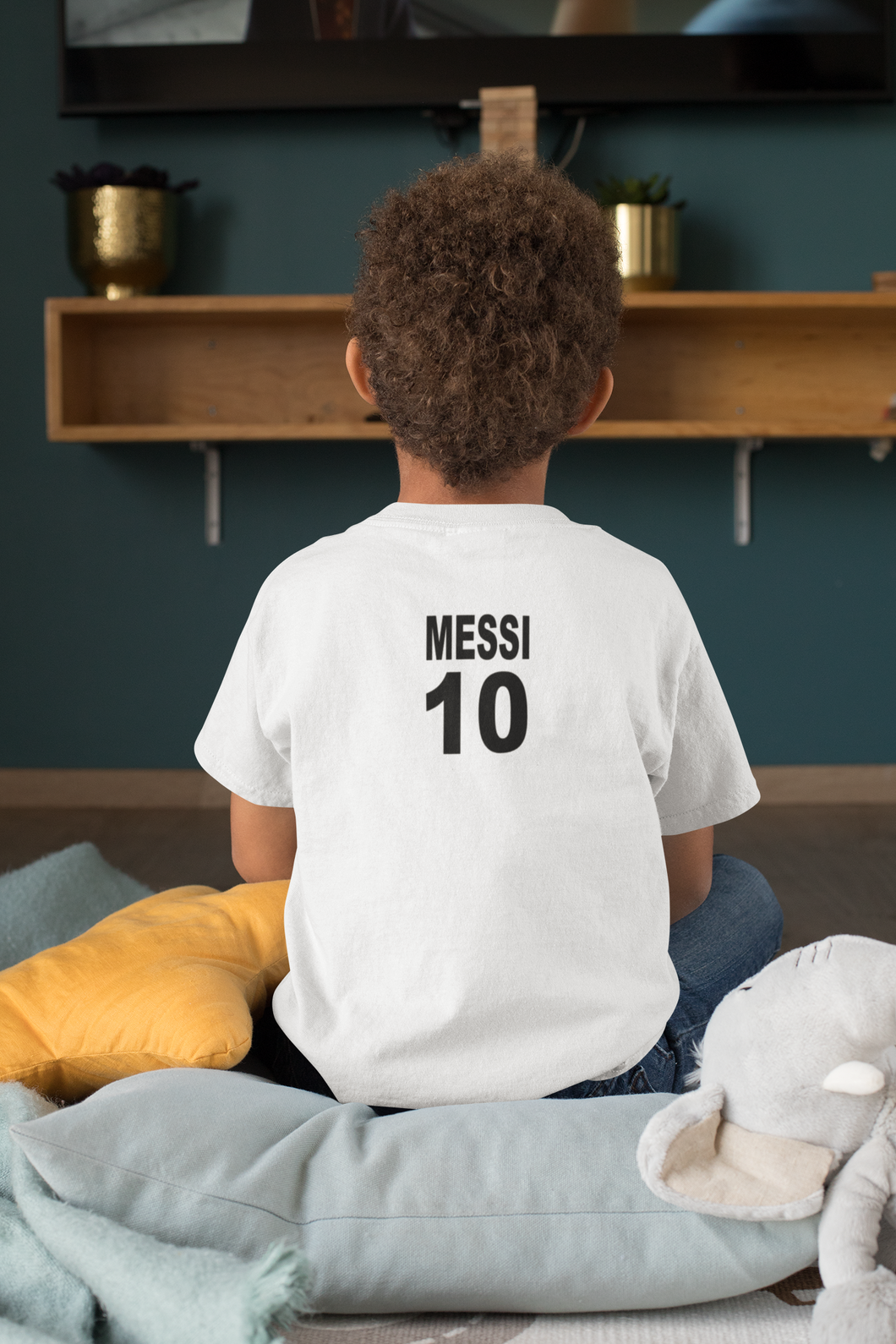 Messi 10 Half Sleeves T-Shirt for Boy-KidsFashionVilla