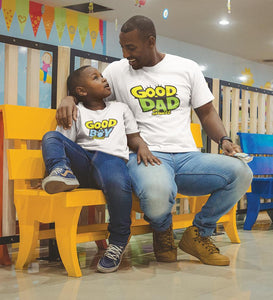 Good Dad Good Boy Father and Son Matching T-Shirt- KidsFashionVilla