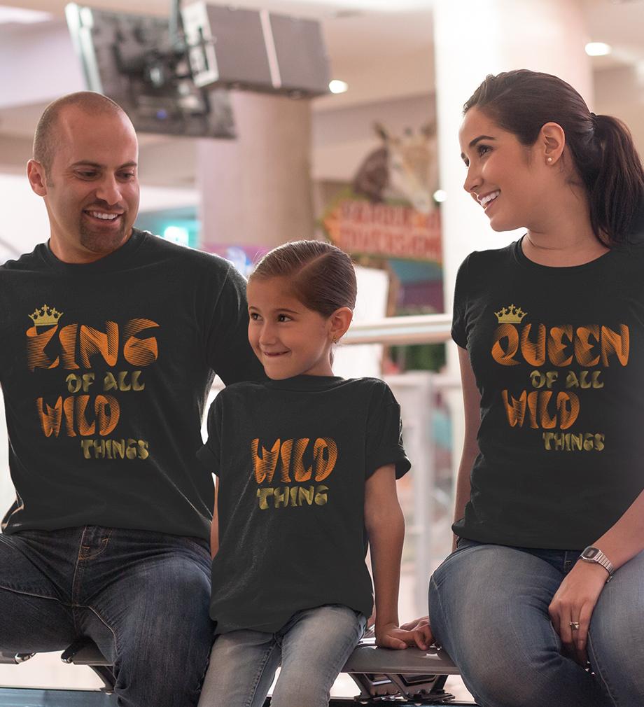 Wild Things Family Half Sleeves T-Shirts-KidsFashionVilla