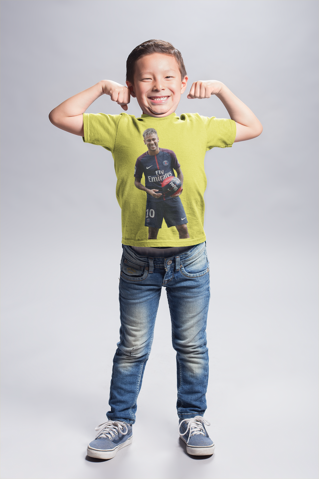 Neymar Jr Half Sleeves T-Shirt for Boy-KidsFashionVilla