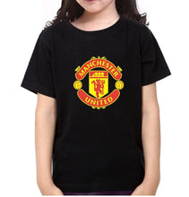 Load image into Gallery viewer, Manchester United Half Sleeves T-Shirt For Girls -KidsFashionVilla
