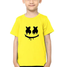 Load image into Gallery viewer, Marshmello Logo Half Sleeves T-Shirt for Boy-KidsFashionVilla
