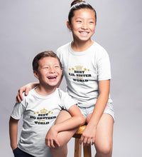 Load image into Gallery viewer, Best Brother Best Sister Brother-Sister Kid Half Sleeves T-Shirts -KidsFashionVilla
