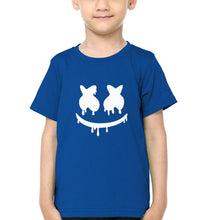 Load image into Gallery viewer, Marshmello Logo Half Sleeves T-Shirt for Boy-KidsFashionVilla
