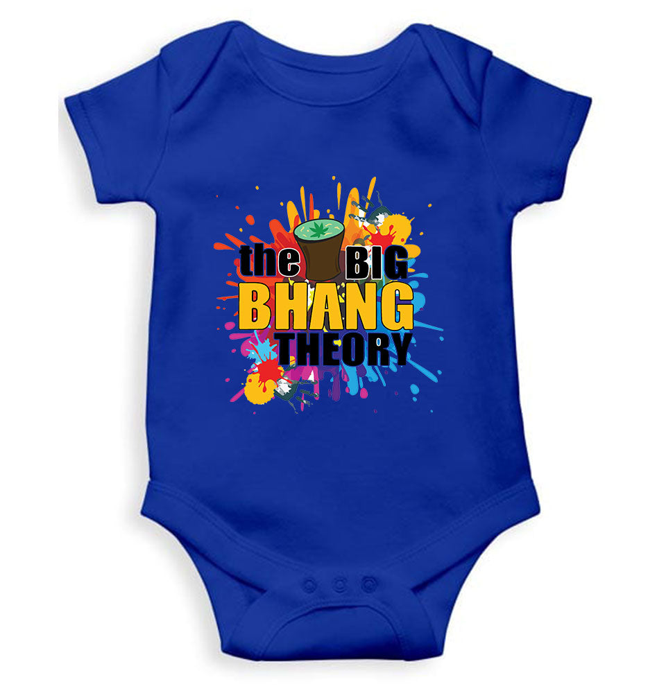 The Big Bhang Theory Holi Holi Rompers for Baby Girl- KidsFashionVilla