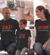 Mom Dad Kid Family Half Sleeves T-Shirts-KidsFashionVilla