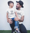 King Son Of King Father and Son Matching T-Shirt- KidsFashionVilla