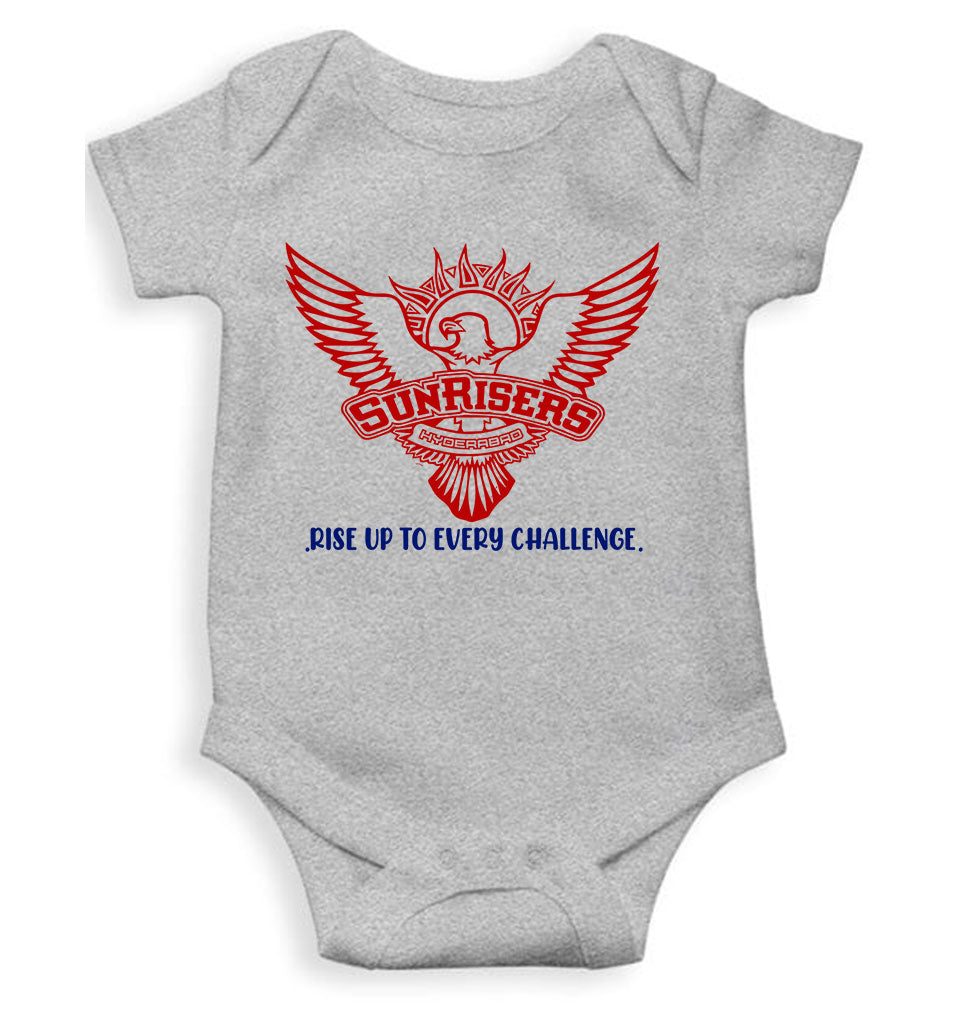 Custom Name IPL SRH Sunrisers Hyderabad Rompers for Baby Boy- KidsFashionVilla