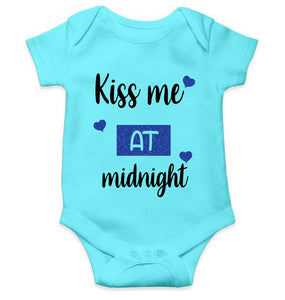 Kiss Me At Midnight Christmas Rompers for Baby Boy- KidsFashionVilla