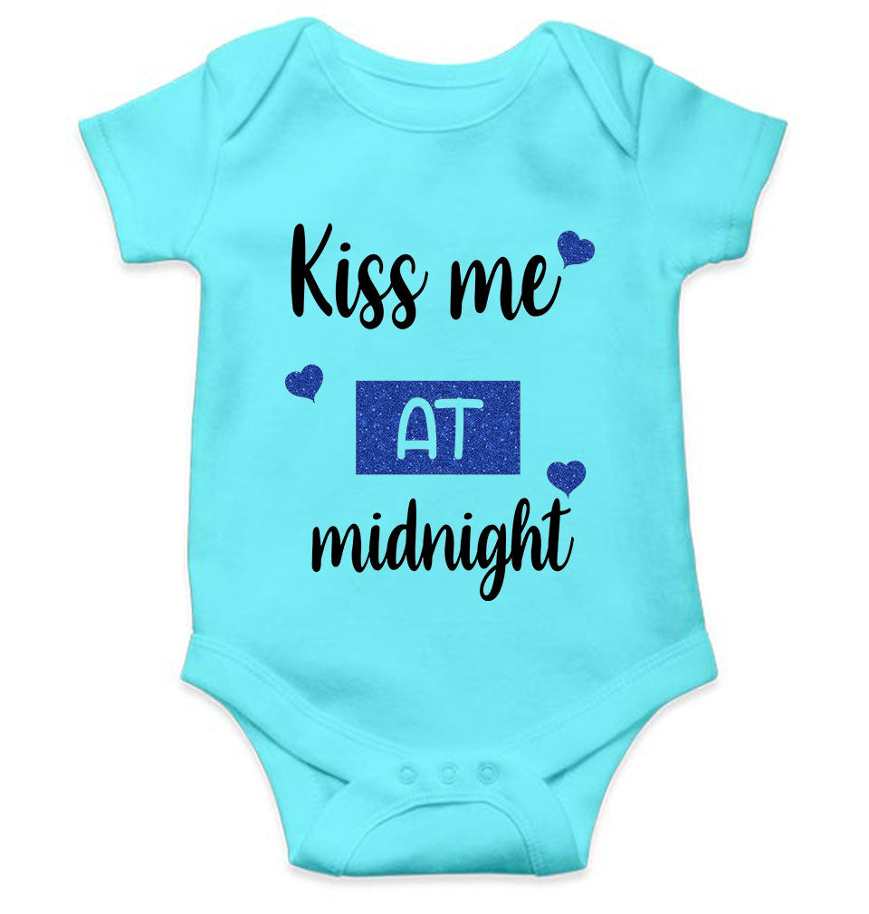 Kiss Me At Midnight Christmas Rompers for Baby Girl- KidsFashionVilla
