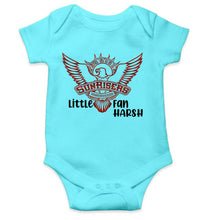 Load image into Gallery viewer, Custom Name IPL SRH Sunrisers Little Fan Rompers for Baby Boy- KidsFashionVilla
