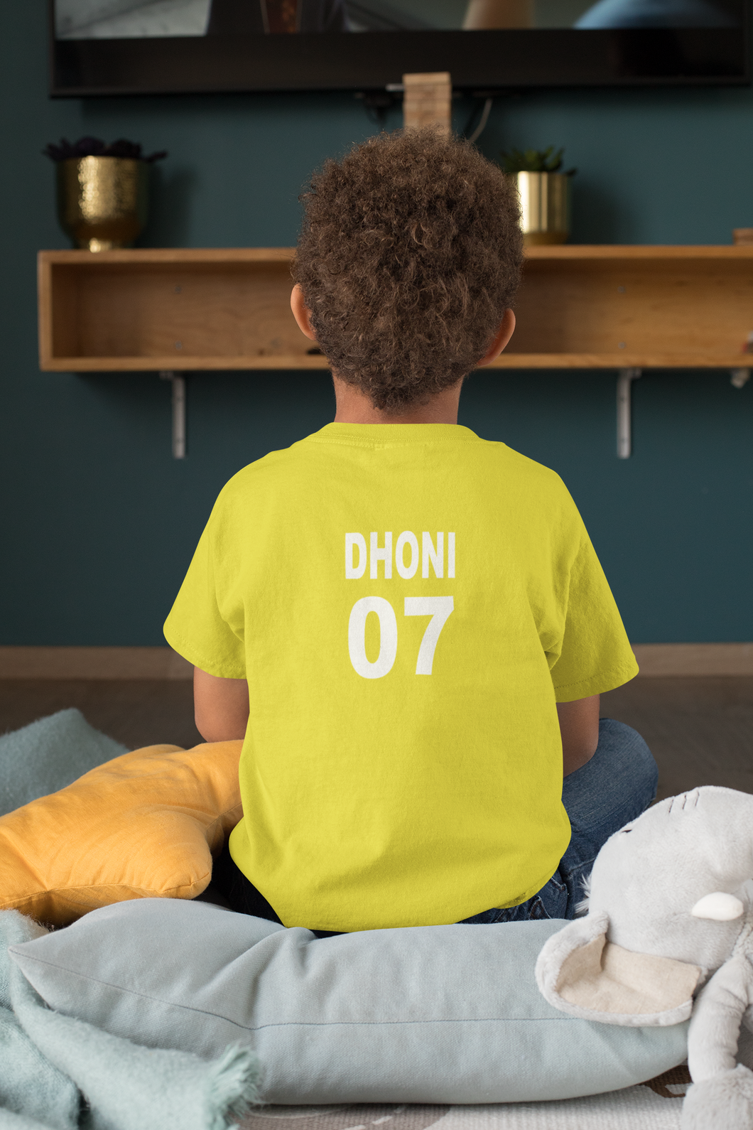 Dhoni 07 Half Sleeves T-Shirt for Boy-KidsFashionVilla