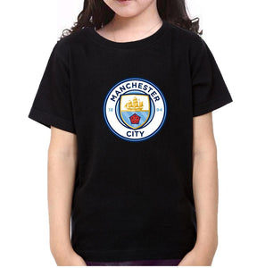 Manchester City Half Sleeves T-Shirt For Girls -KidsFashionVilla