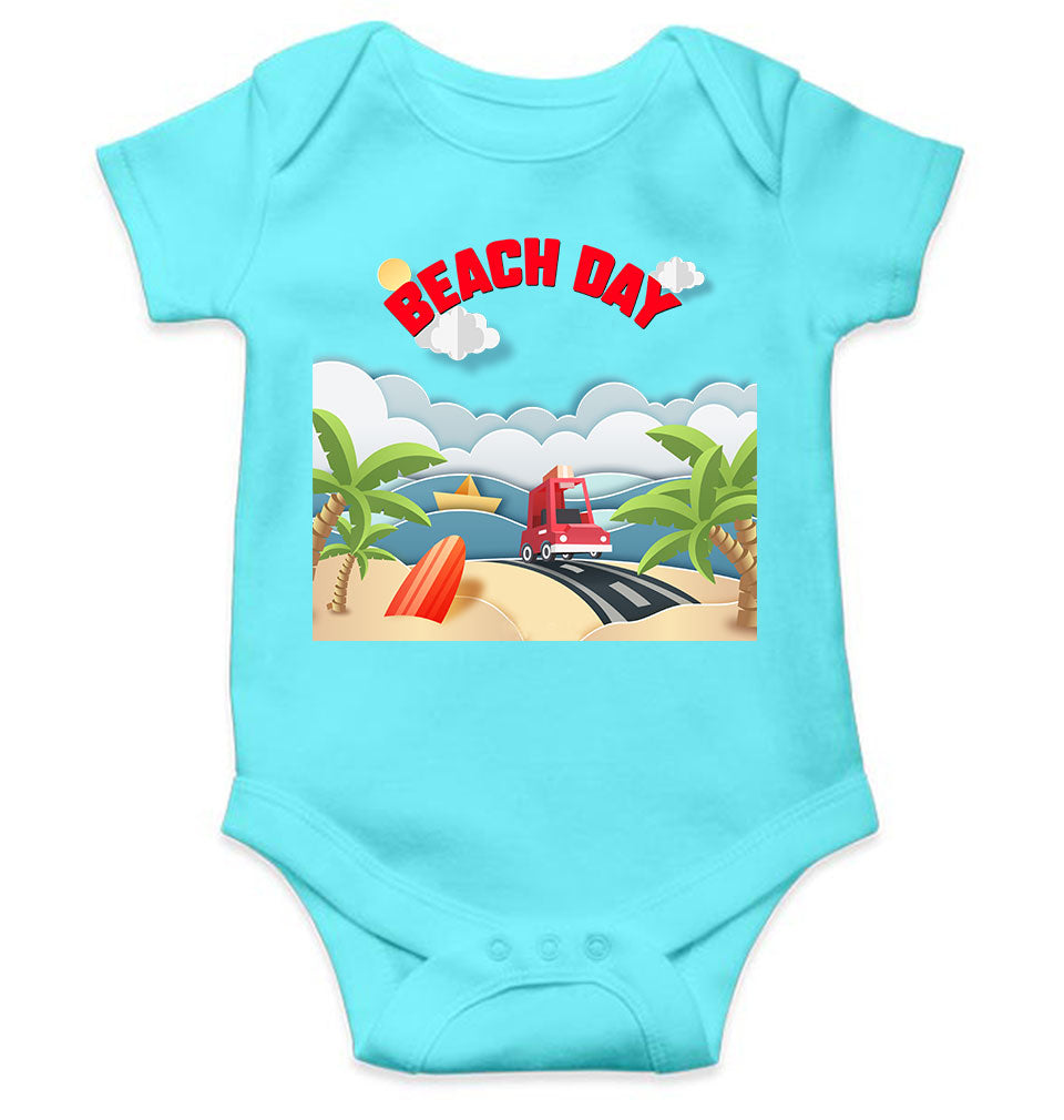 Beach Day Rompers for Baby Girl- KidsFashionVilla